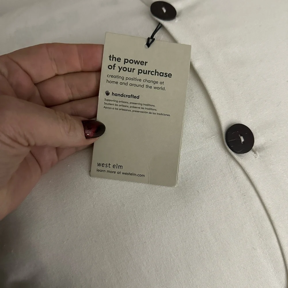 Grey and white pillowcase